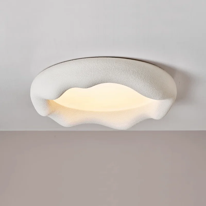 

Nordic Wabi Sabi Cream Style Ceiling Light Japanese Style Creative Minimalist Living Room Bedroom Restaurant Cloud Ceiling Light