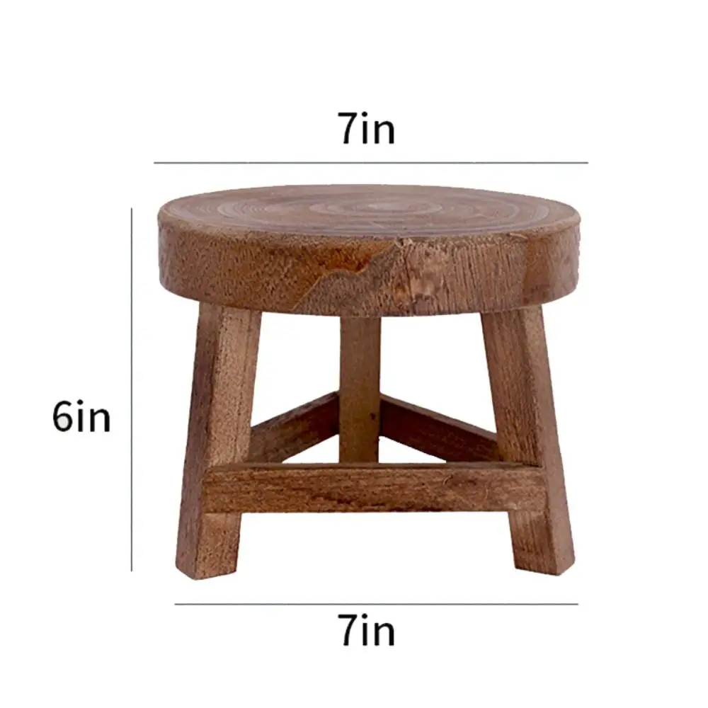 to Use Solid Wood Children Stool Home Furnishing Home Garden Display Stand Shoes Stool Shoe Changing Stool Flower Pot Holder