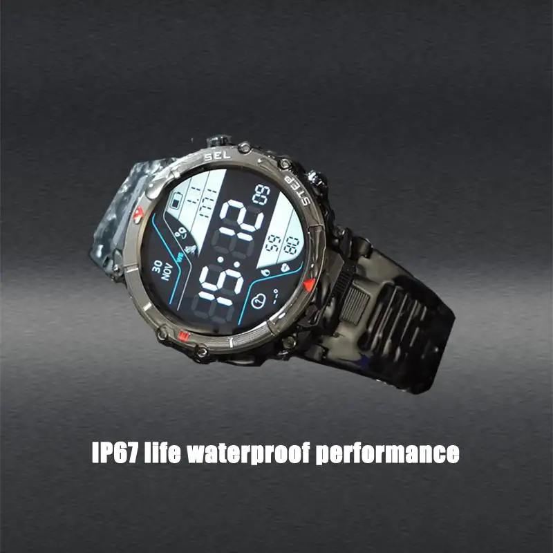 

Ultimate Outdoor Bluetooth Smartwatch with Waterproof Design and Heart Rate Monitor - Your Perfect Companion for Adventure