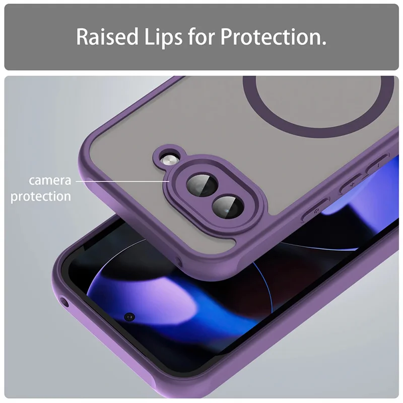 Rugged Shockproof Magnetic Magsafe Phone Case with Matte Finish