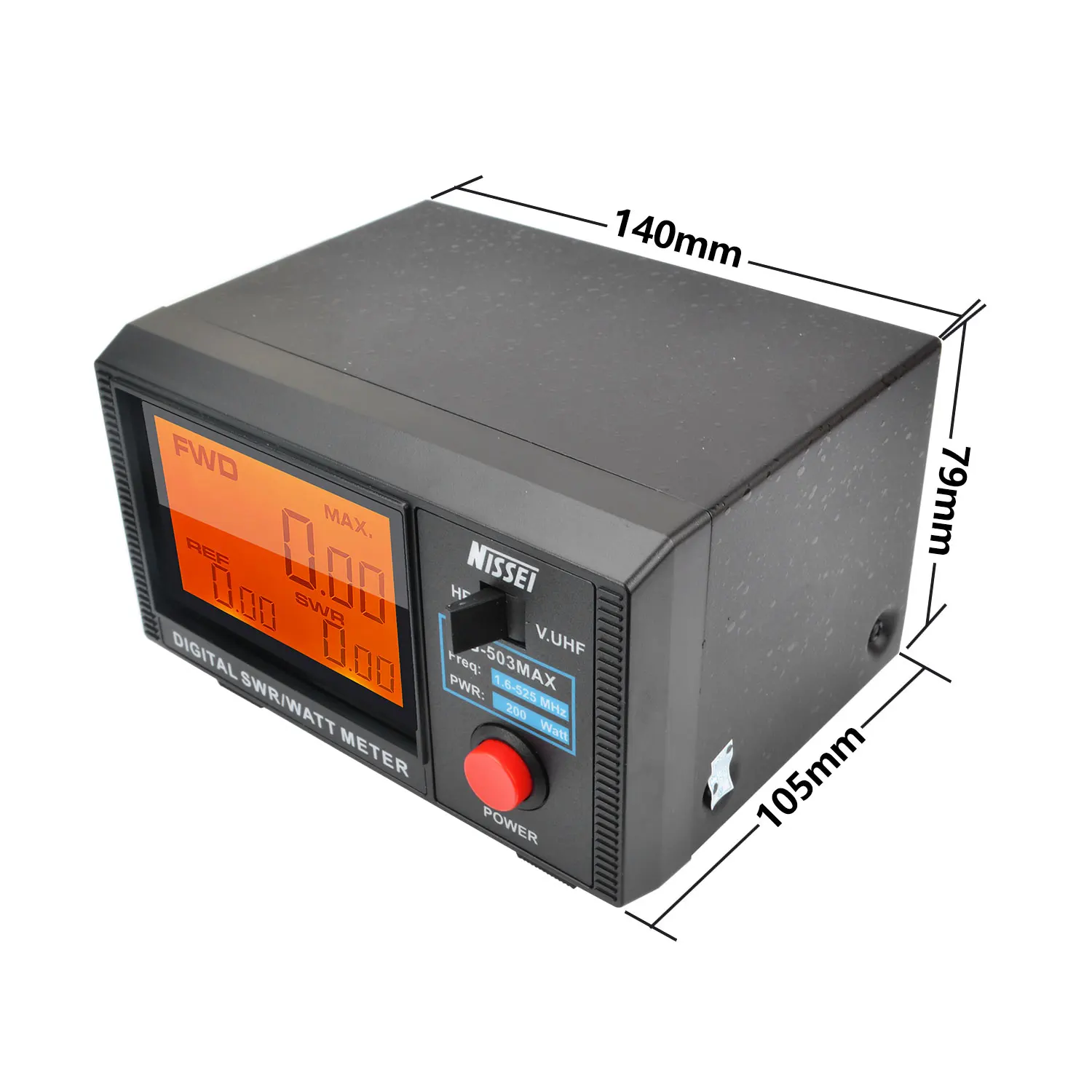 NISSEI DG-503MAX DMR/SSB/AM HF 1.6-60MHz & V.UHF125-525MHz 200Watt