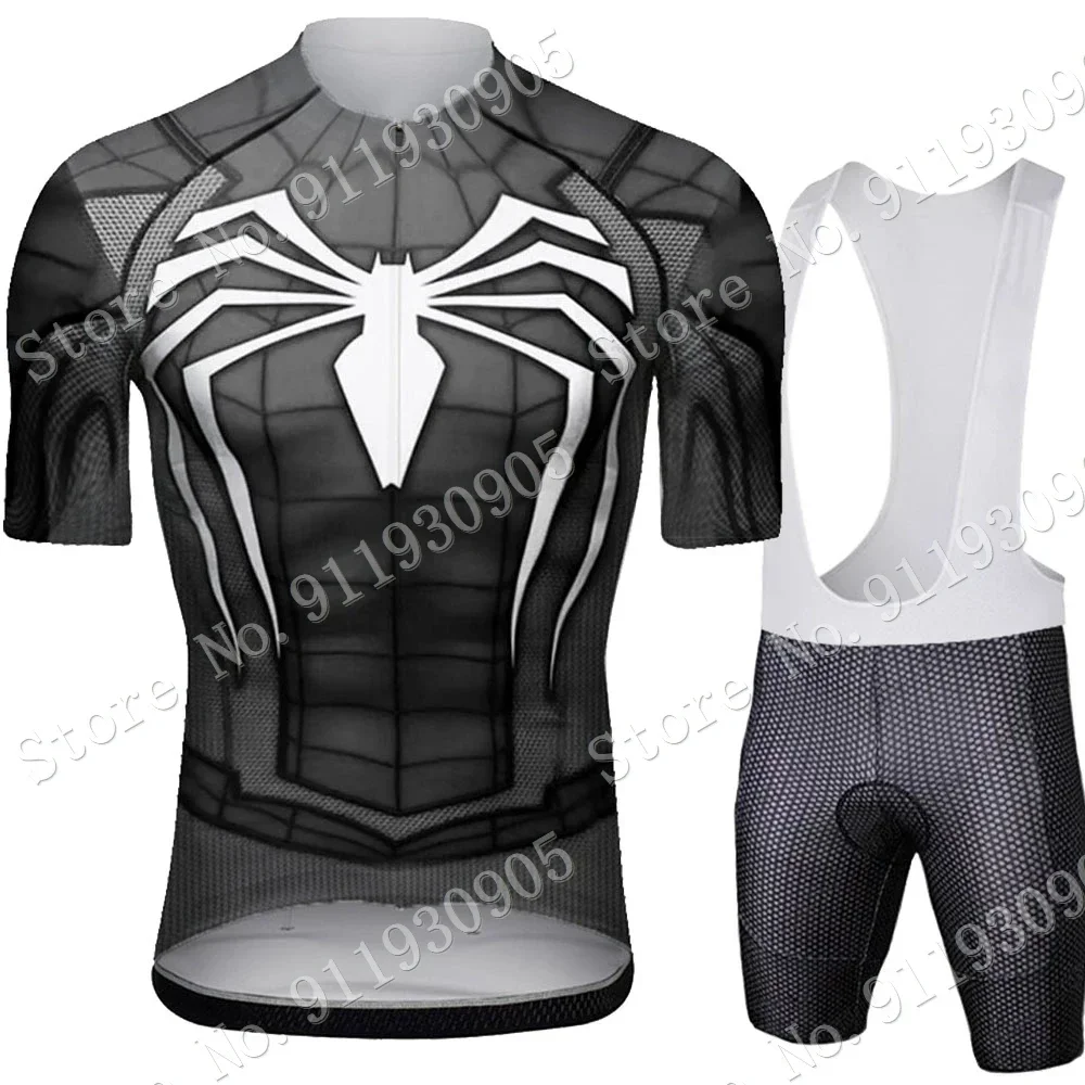 Suit Spiders Cycling Jersey Set Cycling Popular Cartoon Anime Clothing Road Bike Shirts Bicycle Bib Shorts MTB Maillot