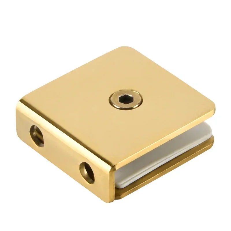 304 Stainless Steel Glass Clip Gold Fixed Bathroom Glass Door Fixed Code Corner Partition Shower Room Link Clip