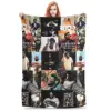 Rod Wave Hip Hop Rapper Flannel Blanket Singer Music Creative Throw Blankets Home Hotel Sofa 125*100cm Quilt Lightweight Thin 4