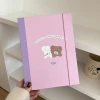 SKYSONIC 2025 New A5 Binder Collect Book 25mm Ring Cover Puppy Bear Diary Journal Refills Bandage Postcards Sticker Organizer 1