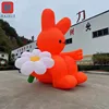 Giant inflatable cartoon glowing rabbit air model shopping mall outdoor decoration props can be customized 2