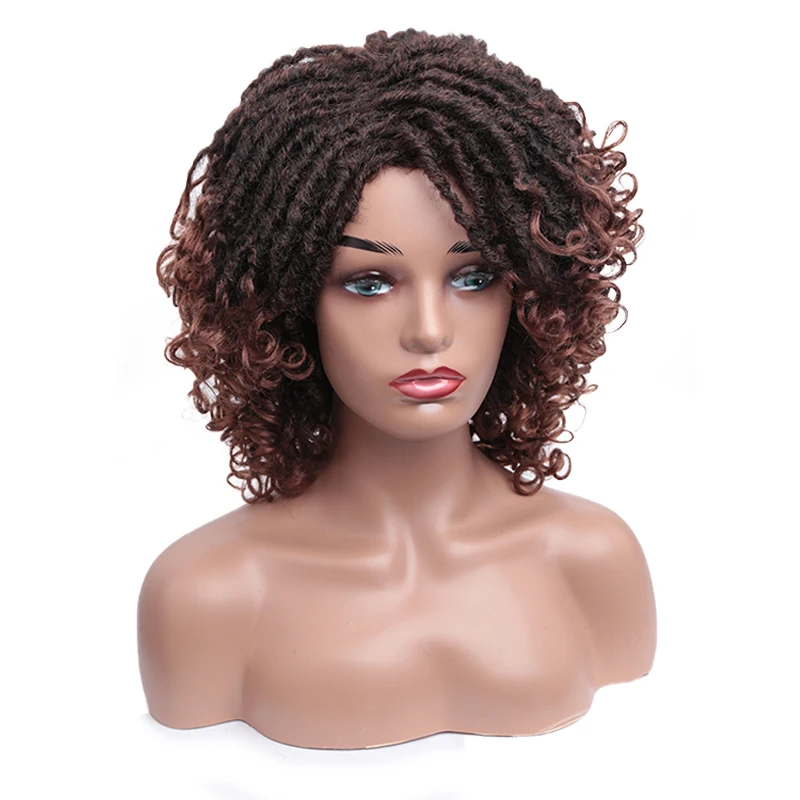 AmirSyntheticBraidingHairWigsShortCurlyDreadlocksWigsforWomen