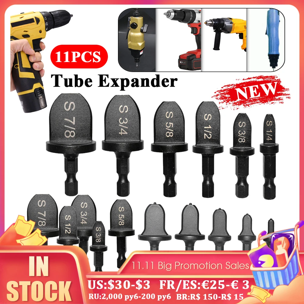 5/6/11pcs/set Pipe Expander Copper Tube Swaging Pipe for Air