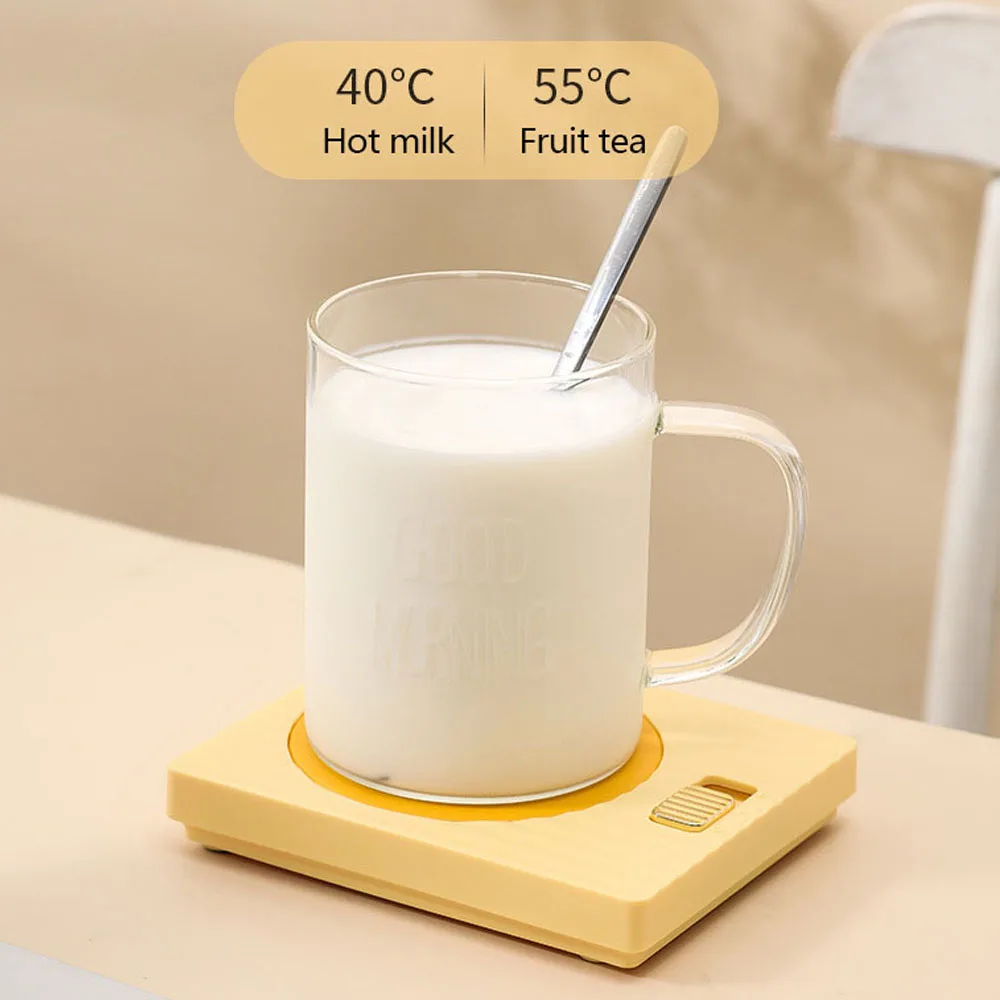DMWD Household Heating coaster Electric Hot Plate Milk Tea Warmer Coffee Water Heater Heating Cup Pad Constant Temp 110/220V 4