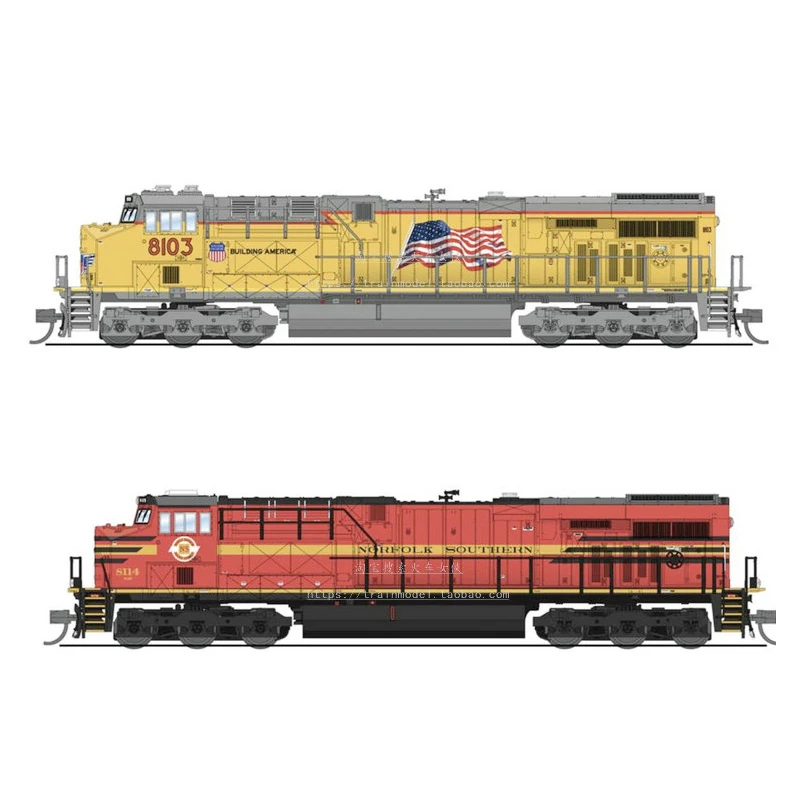 Train Model 1/160 Digital Sound Effect Internal Combustion ES44AC NS UP United Two Choices of Electric Toy Trains