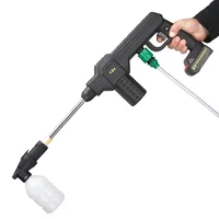 Cordless Electric Car Washer Sprayer Gun High Pressure Water Gun Portable Washing Cleaner with 2 Batteries Rechargable & 5M Hose 2