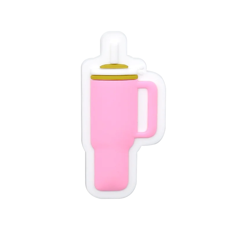 1pcs Coffee Charms For Beach Bag Accessories coconut Handbag Decoration Beach Pink Drink for Tote Bag Accessories