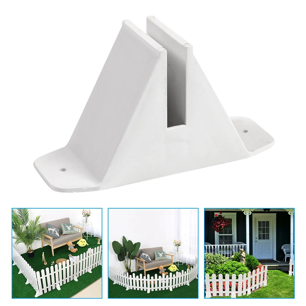 

4Pcs Fence Support Plastic Yard Fence Fixing Base Holder for Small Fence