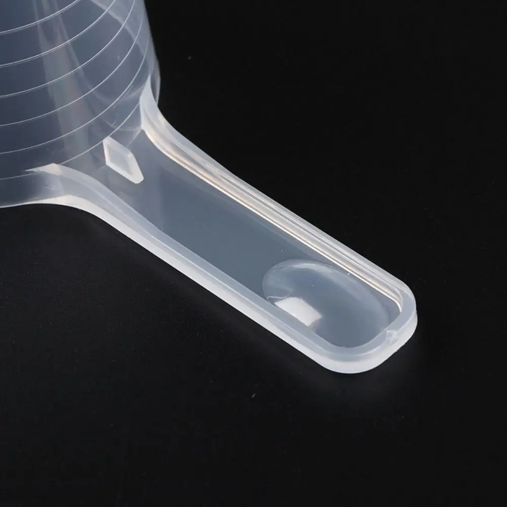 5 teile/satz Transparent Kunststoff Löffel Messlöffel mit Flachem boden mit Skala Nützliche Küche Backen Messlöffel – Detail 2