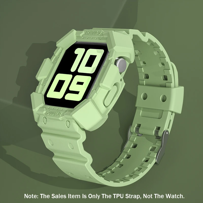 ตัวเลือกสินค้า เคส TPU ใสพร้อมสายรัด สำหรับ Apple Watch ทุกขนาด