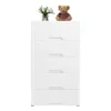 5 Drawer Storage Cabinet with Wheels,Plastic Drawers Dresser,5 Tier Storage Cabinet 6