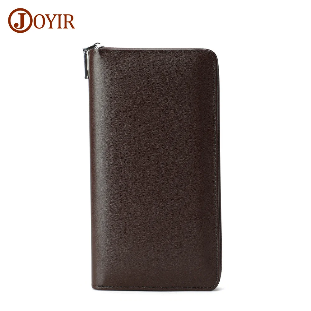 

Genuine Leather Men's Wallet Clutch Male Busniess Notebook Pocketbook Long Wallet Card Holder Large Capacity Wallet RFID