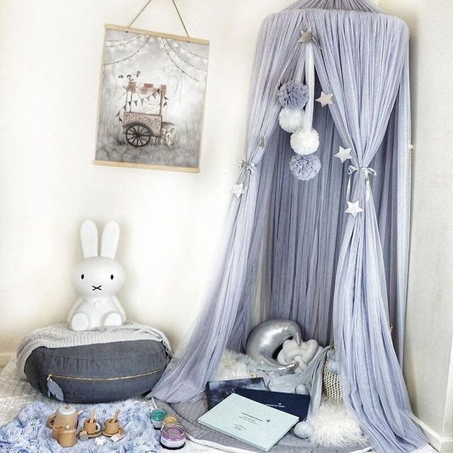 Nordic Bed Net Children's Room Decorated with Hanging Bed Curtain Bed Curtain Children's Tent Bed Curtain Baby Bed Net Kids
