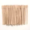 4 Style 300 Pcs Assorted Wooden Wax Sticks - for Body Legs Face and Small Medium Large Sizes Eyebrow Waxing Applicator Spatulas 4