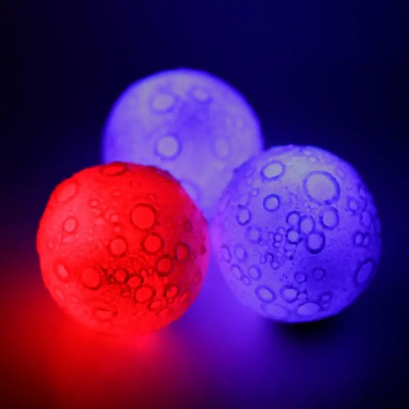 Interactive Dog Ball Toy Dog Jumping Activation Toys Flashing Elastic Chew Toy Light Up Moon Pattern Enrichment Pet Supplies To 5