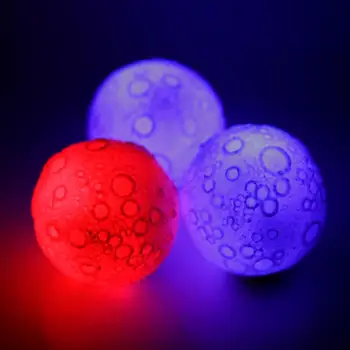 Interactive Dog Ball Toy Dog Jumping Activation Toys Flashing Elastic Chew Toy Light Up Moon Pattern Enrichment Pet Supplies To 5