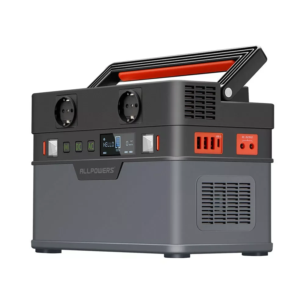 700W 휴대용 발전기 606Wh / 164000mAh 스테이션, 비상 공급 순수 사인파 DC / AC 인버터 포함