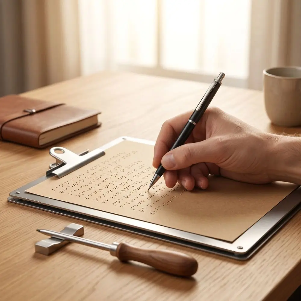표준 크기 점자 용지 전문가용 21x30 크기 점자 필기 용지 두꺼운 용지 촉각 점자 학습 용지