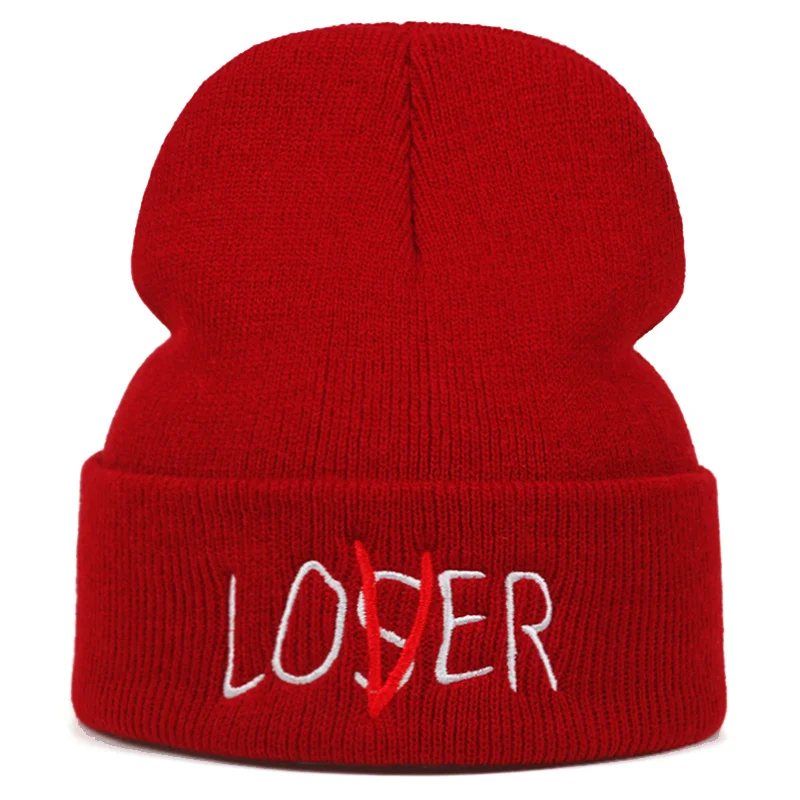 Unisex Mützen mit Buchstaben-Stickerei Herbst Winter Warme Mütze Hip Cap Beanie für Damen und Herren – Detail 7