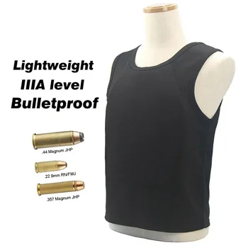Ballistic Vests NIJ IIIA Level 3A Bulletproof Vest Soft Armor Lightweight Concealed Hidden Inside Wearing Anti-Bullet Undershirt 1