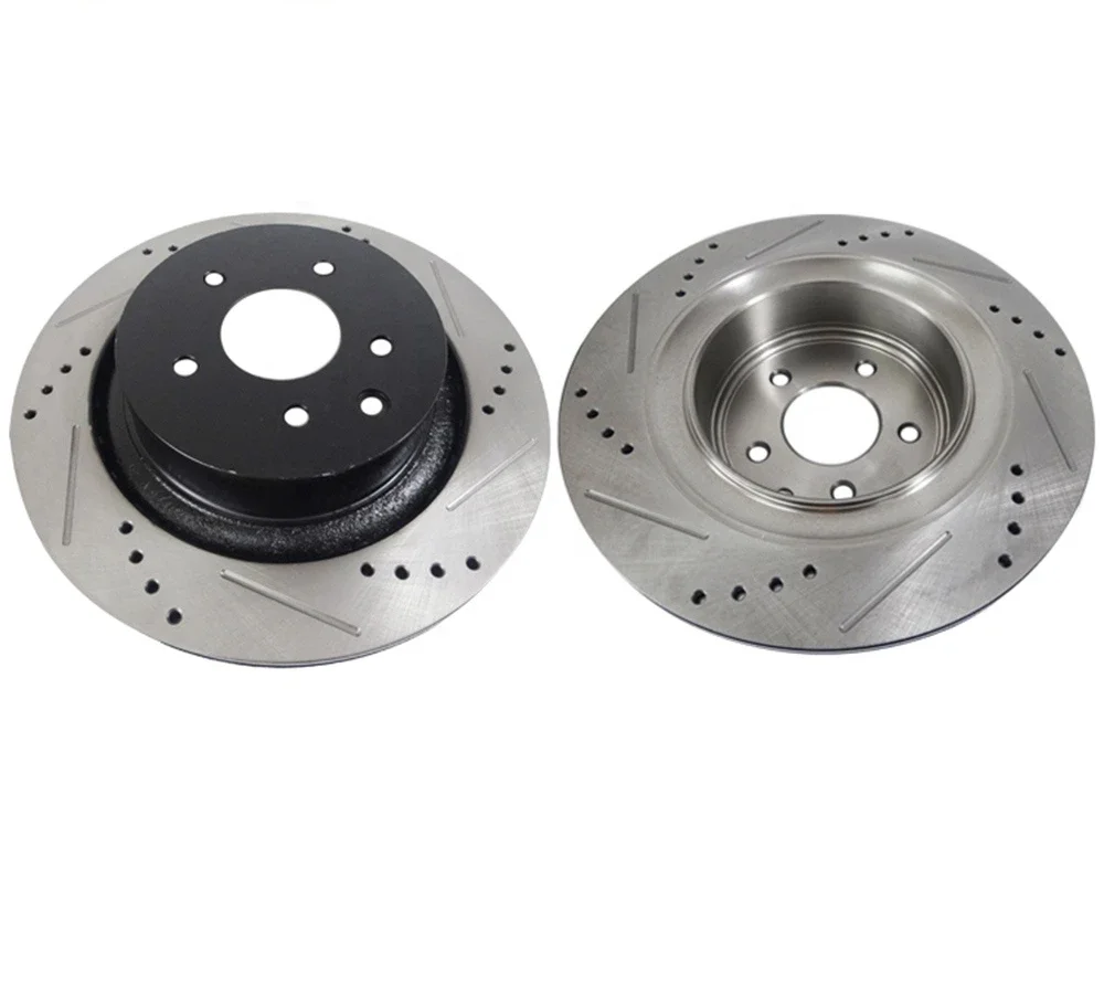 Auto Parts Cross Drilled Slotted Brake Rotors For Nissan Versa Altima Honda Mazda 929 Model Cx9 Bt 50 For Toyota Land Cruiser