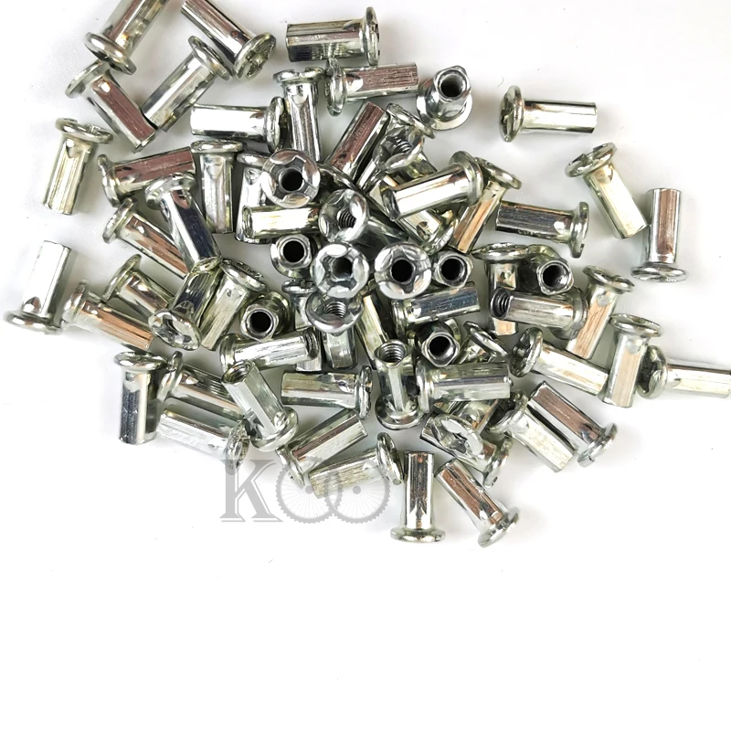 20Pcs*Bicycle Spoke 12G Steel 45~160mm Spokes With Nipples 2.5mm Diameter E-Bike MTB/ Fat E-Bicycle Silvery Parts Accessories