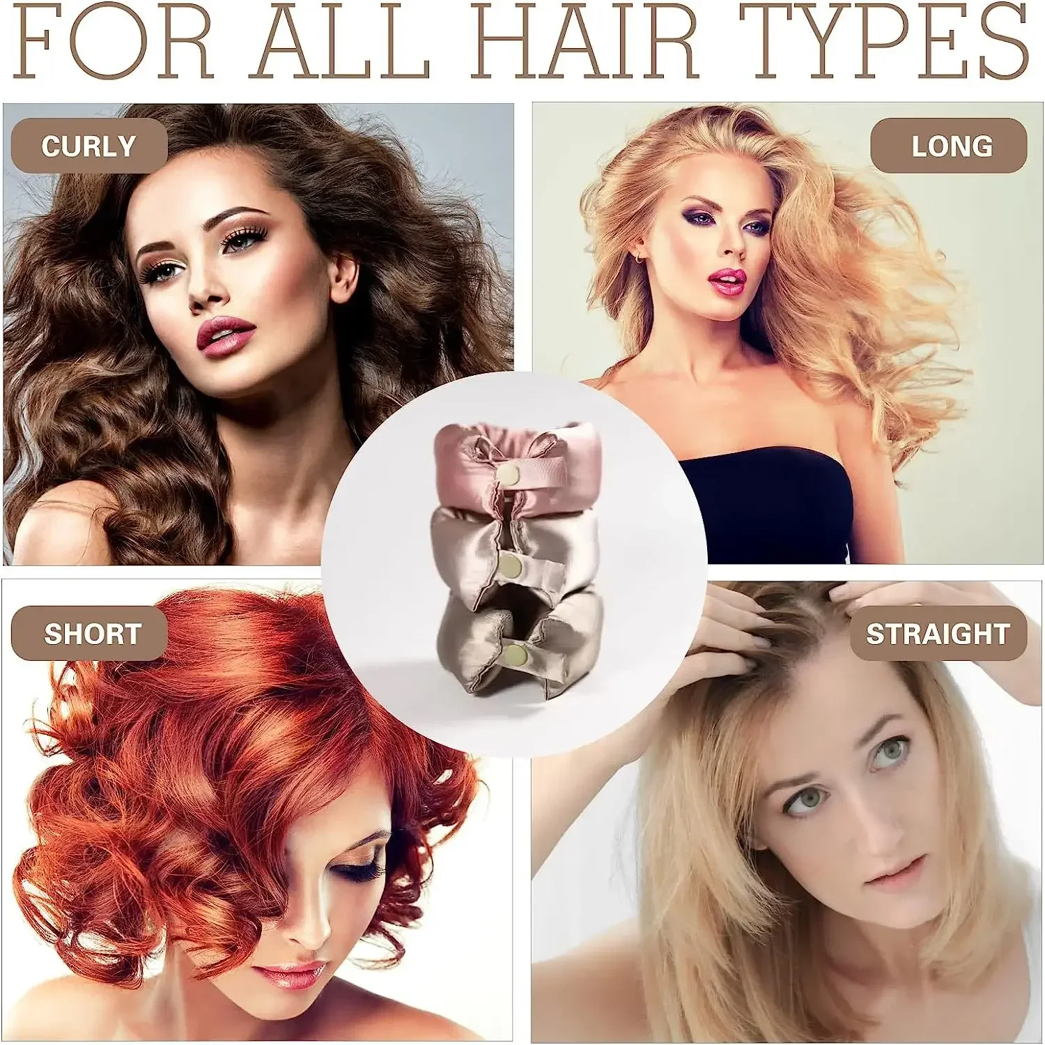Silk Soft Heatless Hair Curlers – Effortless Overnight Curling Headband