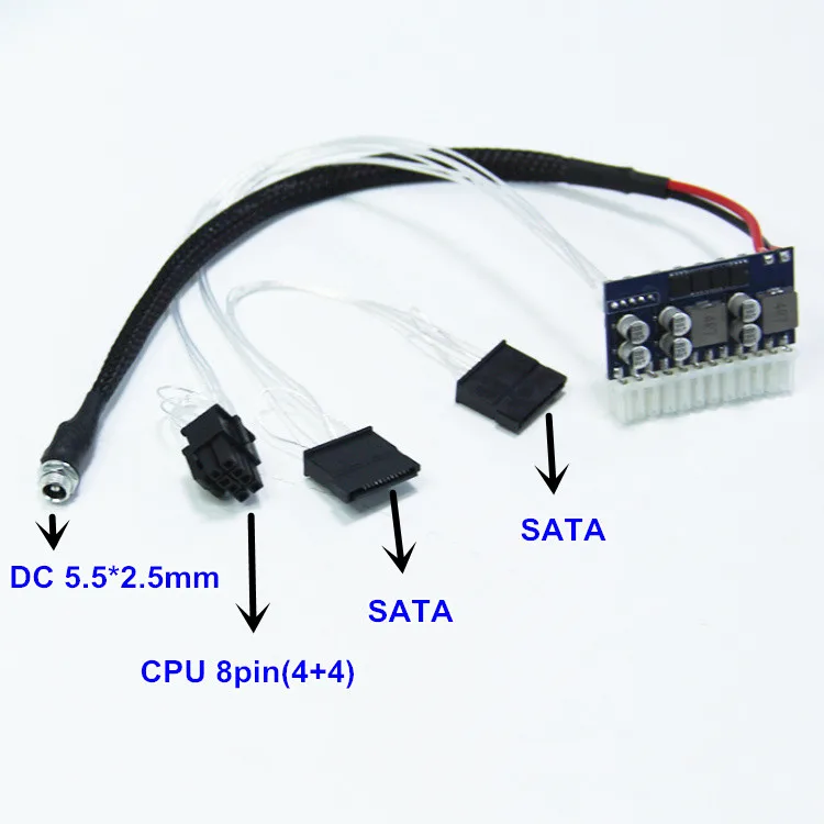 DC-ATX-160W 12V Pico ATX Power Supply - 6pin Input, Mining PSU, 24pin MINI ITX PC Power Description Image.This Product Can Be Found With The Tag Names Dc atx 160w pico switch psu, Mini itx, Mini itx atx power supply adapter, Pico itx power supply 12v