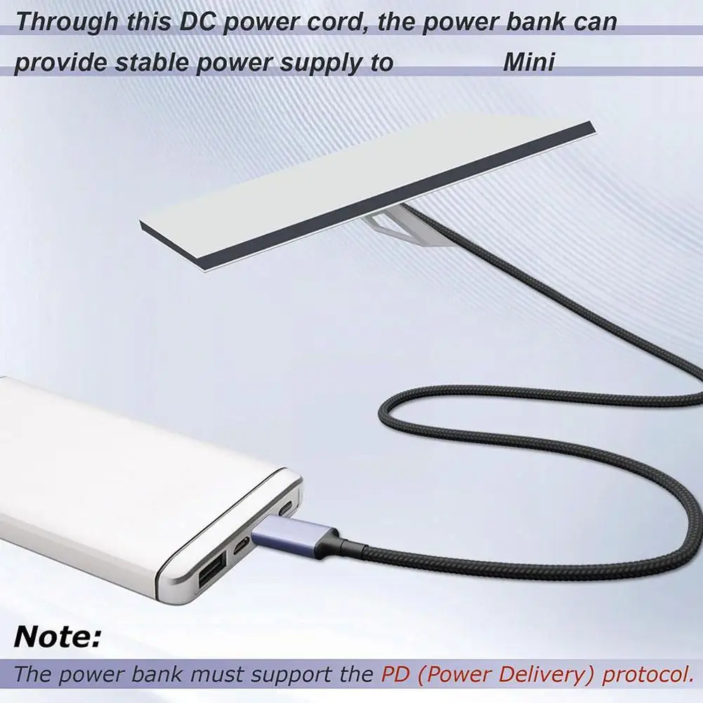For Starlink Mini Type C To D Data Cable Support 140w USB-C Charging PD Can Be Used For Mobile Power Nylon Rope Design 1.8M starlink data cable