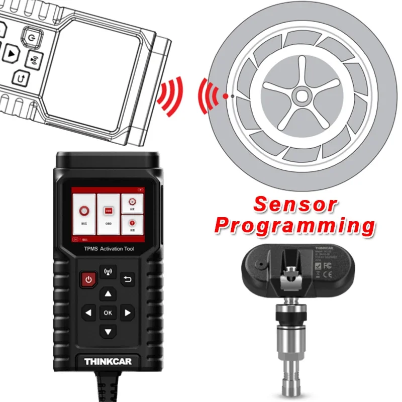 ThinkCar TP T90 TPMS Activation Tool OBD2 Car Diagnostic Fault Code Programmer Tire Pressure Sensor Service Tool