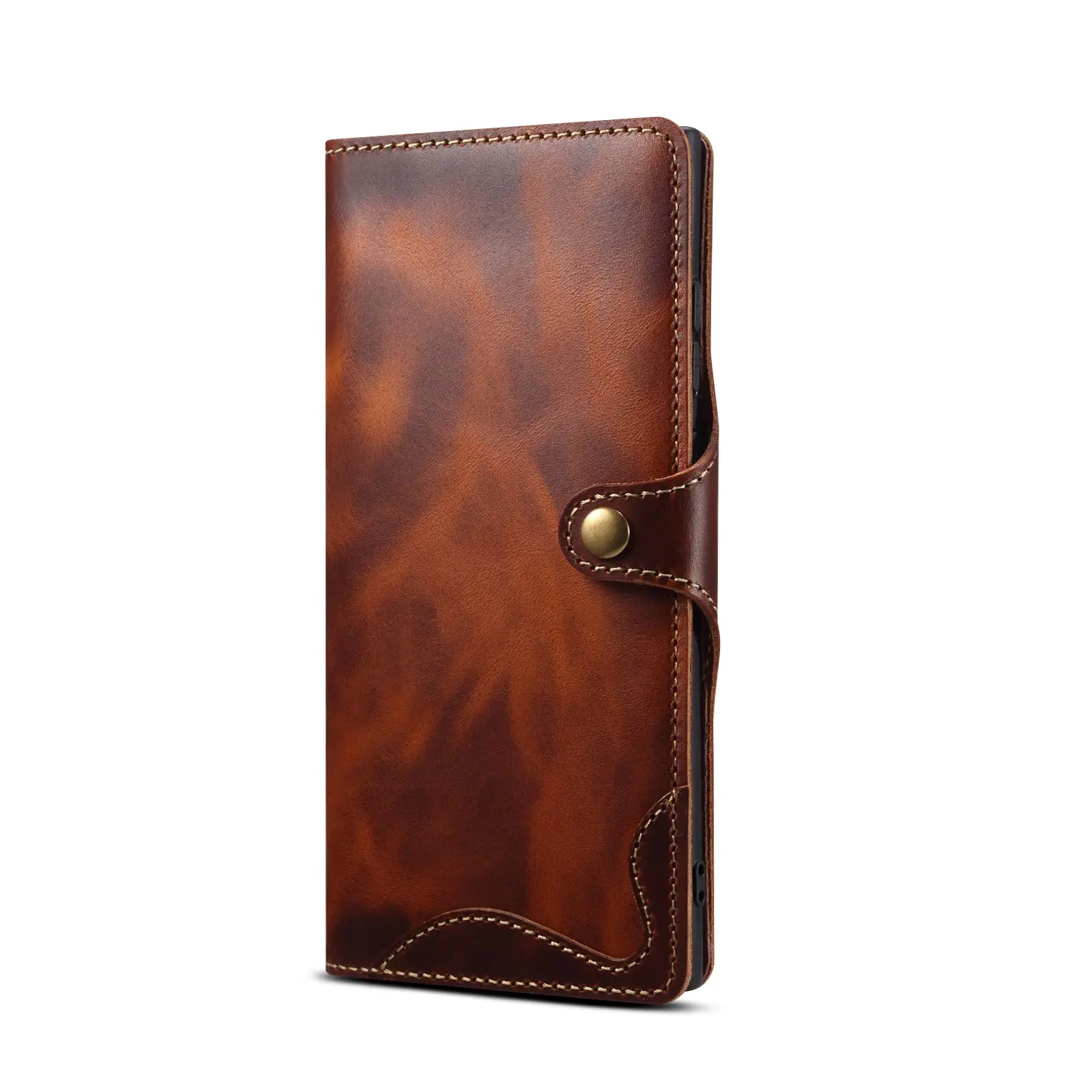 Premium Vintage Cowhide Leather Wallet Cover with Card Holder