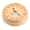 Outdoor Sauna Wooden Clock Digital Wall Silent Timer Clocks for Living Room Decorative 1