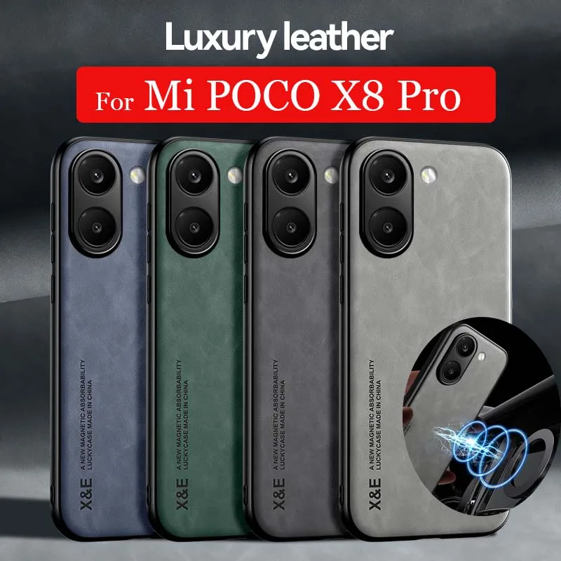 Stoßfeste Hülle für Mi Poco X8 Pro Schutzhülle Magnetische Autohalterung für Mi Poco X8 Pro Max