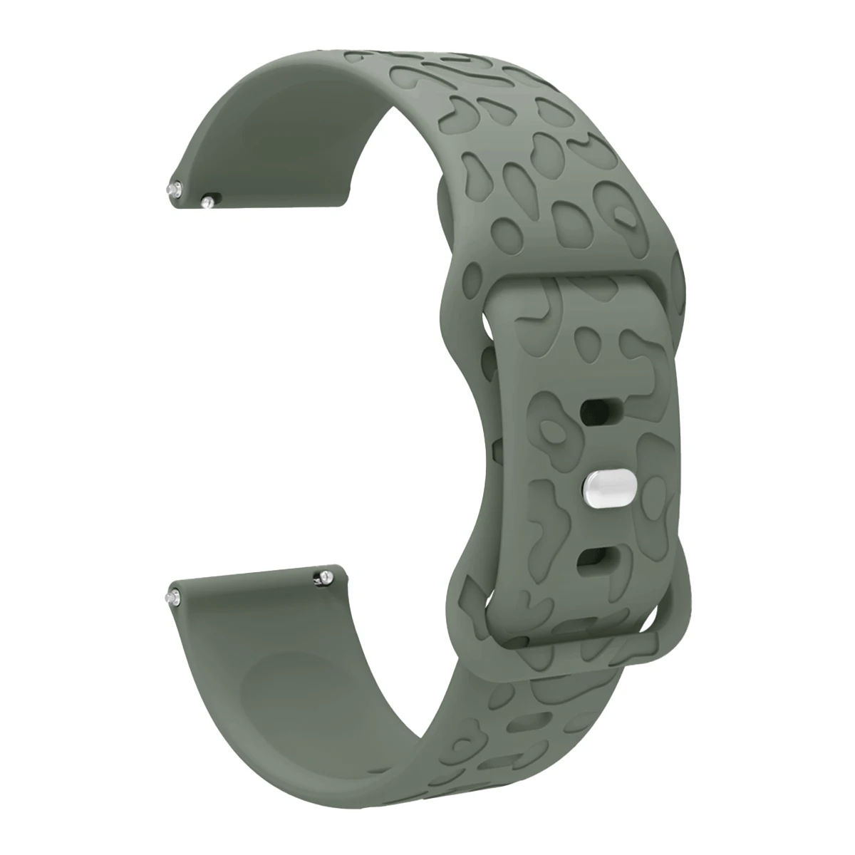 Engraved Silicone Watch Band - Adjustable Strap