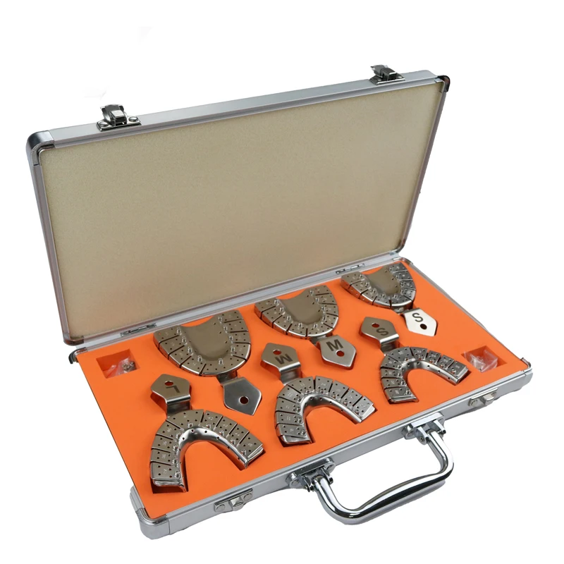 

6Pcs/Set Dental Impression Stainless Steel Trays Sets Equipment Autoclavable Dentist Lab Tools Dental Tray Teeth Holder S/M/