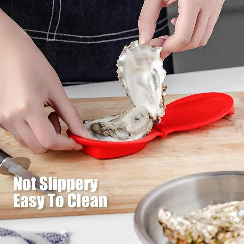 

New Oyster Shucking Hand Clip Silicone Oyster Shucker Shellfish Opener Tool Portable Oyster Shucking Clamp Seafood Tools