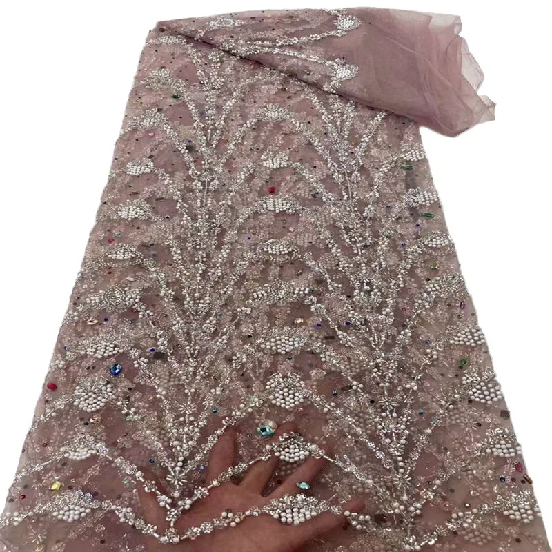 24 new heavy foam beads sequin lace fabric fashion women's wedding dress bead tube embroidery garment accessories