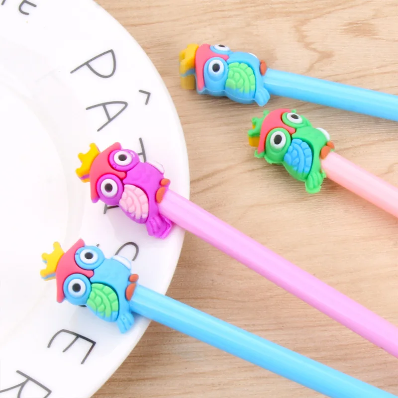 

24 Pcs Cute Owl Gel Pens Creative 0.5mm Cute Kawaii Animal Black Needle Fine Point Roller Pen Cute Stationery