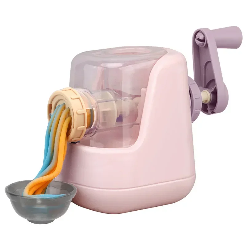 Children Play House Clay Toys Clay Colored Non-toxic Light  Plasticine Diy Ice Cream Machine Noodle Burger Fluffy Prop Girls Toy 6