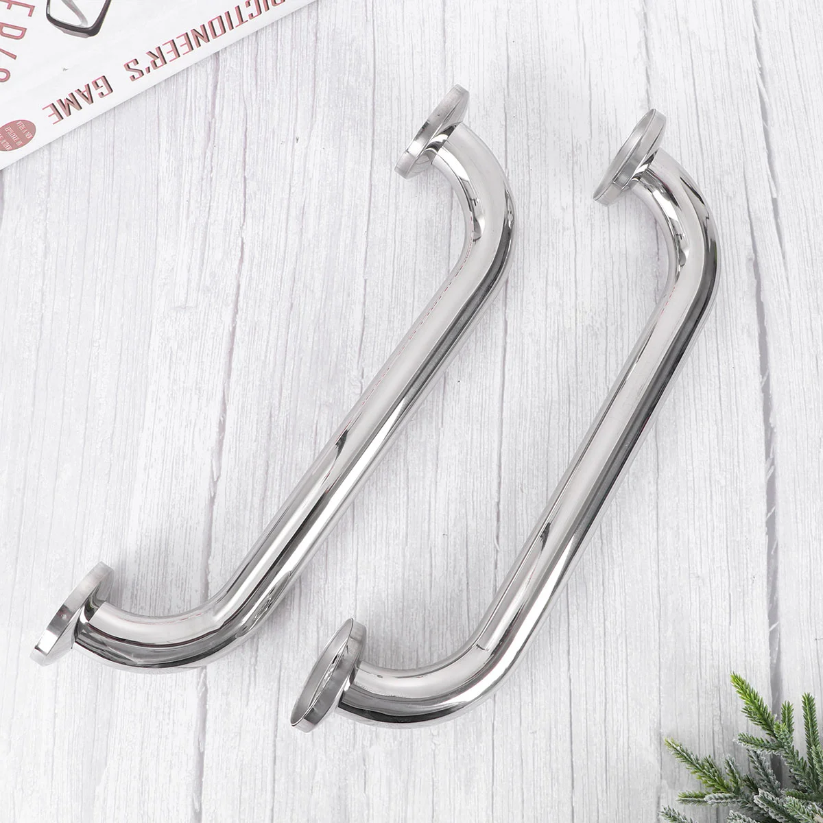 

2pcs Grab Bars for Bathroom Stainless Steel Bathroom Grab Bar for Bathtub Toilet Bathroom Stairway Handrail