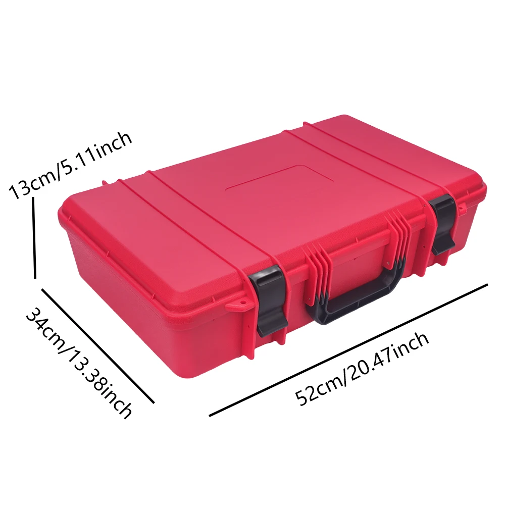 Safety Hard Carry Case Tool Box With Foam Storage Box Instrument Toolbox Hard Plastic Case Tool Box Organizer 2