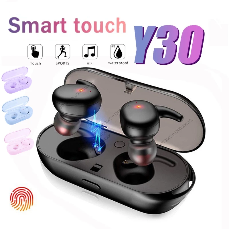 

TWS-наушники Y30 с поддержкой Bluetooth и сенсорным управлением