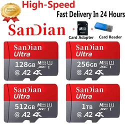 High Speed SD Card 1TB Original Flash Card 512GB Large Capacity Storage Card 128GB Mini Memory Card for Phones/Computers/Cameras