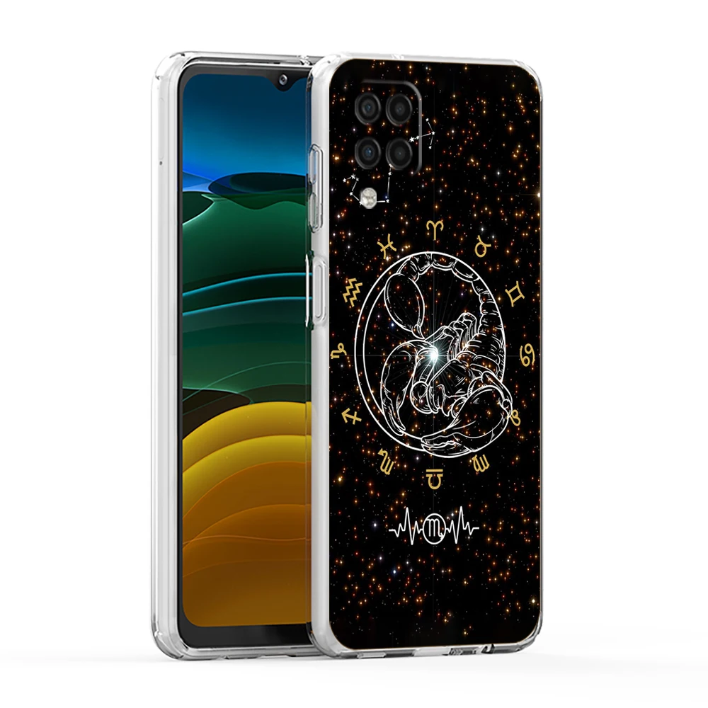 Cartoon Tierkreis Fall für Samsung Galaxy A13 A22 A32 A52 A72 A51 A71 A11 A31 A41 A33 A53 A73 5g transparente Silikonsc halen kapseln – Detail 1