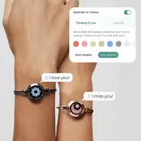 TOTWOO Long Distance Touch Bracelets for Couples ,Light up&Vibration Relationship Gifts for Lovers Smart Jewelry Love Bracelets - Image 5
